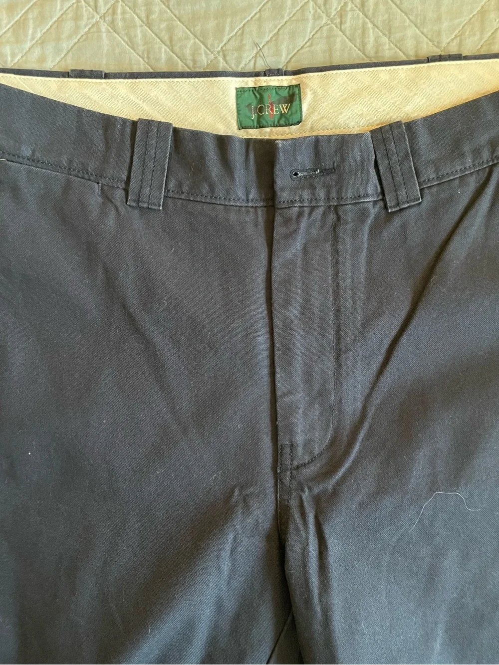 J. CREW Classic trouser in canvas Navy Size 34/34 NWD $98 BW595
